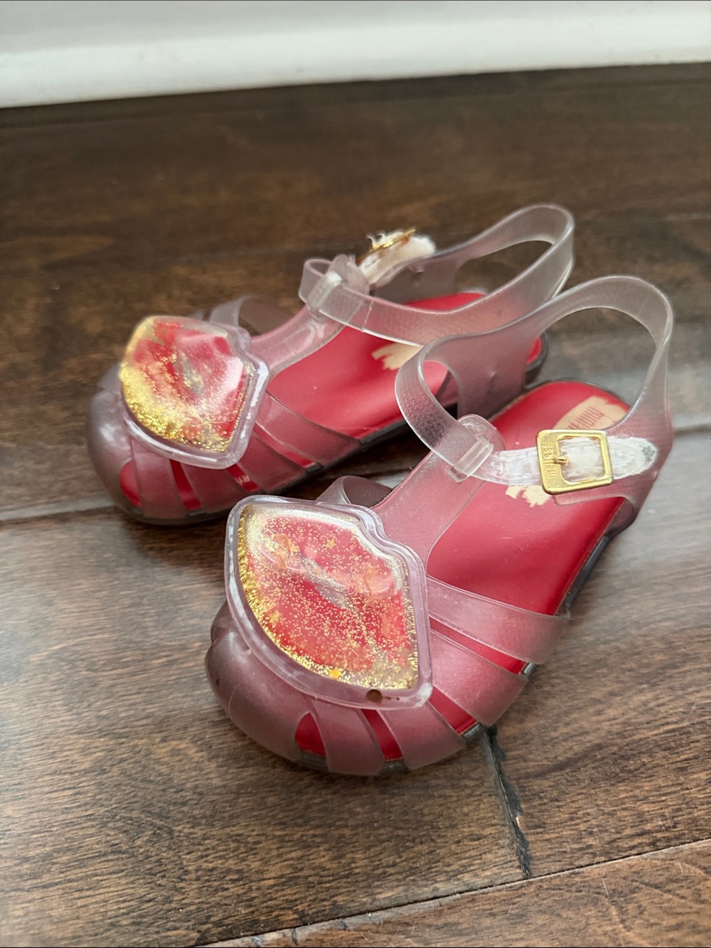 Mini Melissa Aranha Lips Clear sandals 9